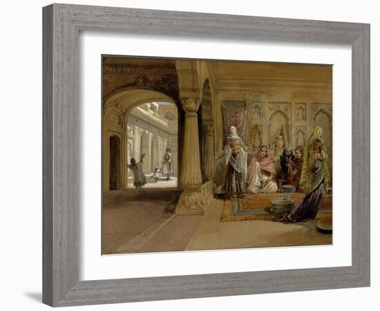 The Mahomedam Hareem, Delhi, 1864-William Simpson-Framed Giclee Print