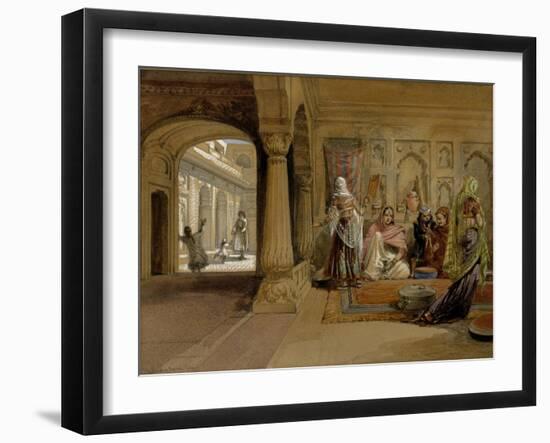 The Mahomedam Hareem, Delhi, 1864-William Simpson-Framed Giclee Print