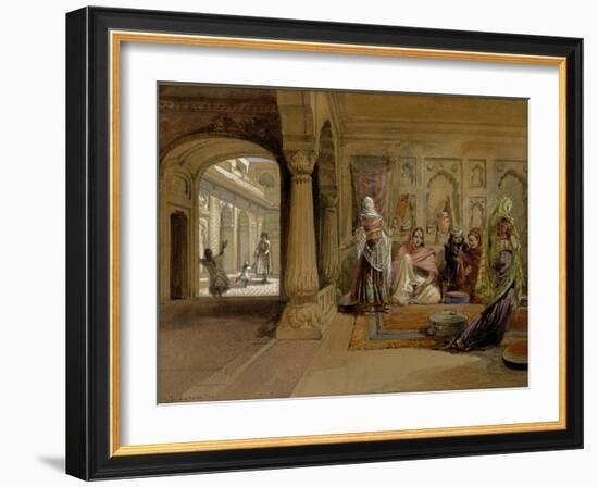 The Mahomedam Hareem, Delhi, 1864-William Simpson-Framed Giclee Print