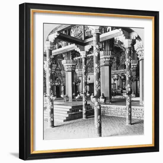 The Mahratta Durbar Hall, Palace of the Princess of Tanjore, Tanjore (Thanjavu), India, 1901-BL Singley-Framed Photographic Print