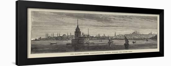 The Maiden's Tower, Constantinople, Looking Towards the Golden Horn-null-Framed Giclee Print