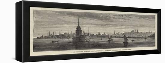 The Maiden's Tower, Constantinople, Looking Towards the Golden Horn-null-Framed Premier Image Canvas