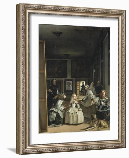 The Maids of Honour (Las Menina), 1656-Diego Velazquez-Framed Giclee Print