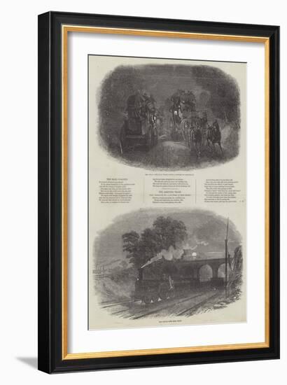 The Mail Coaches-null-Framed Premium Giclee Print