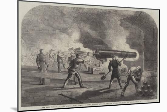 The Main Battery at Fort Sumter-Thomas Nast-Mounted Giclee Print
