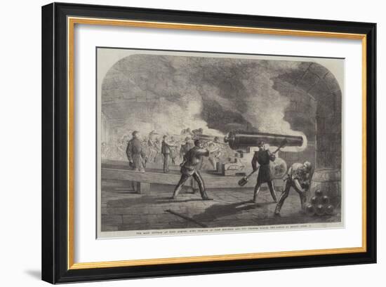 The Main Battery at Fort Sumter-Thomas Nast-Framed Giclee Print