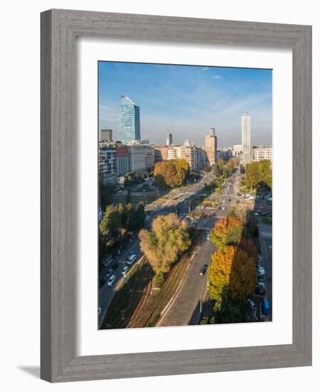 The main boulevard in central Milan leading to Milan's Central station, Milan, Lombardy, Italy, Eur-Alexandre Rotenberg-Framed Photographic Print