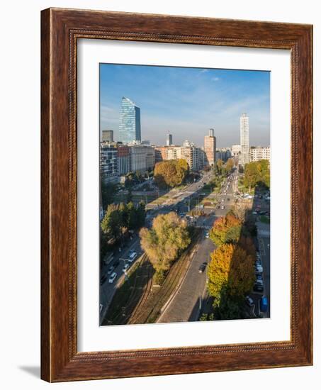 The main boulevard in central Milan leading to Milan's Central station, Milan, Lombardy, Italy, Eur-Alexandre Rotenberg-Framed Photographic Print