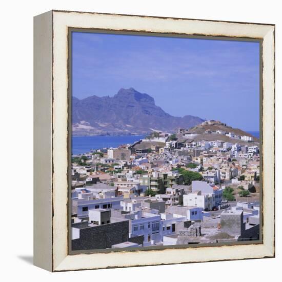 The Main Port of Mindelo on the Island of Sao Vicente, Cape Verde Islands-Geoff Renner-Framed Premier Image Canvas