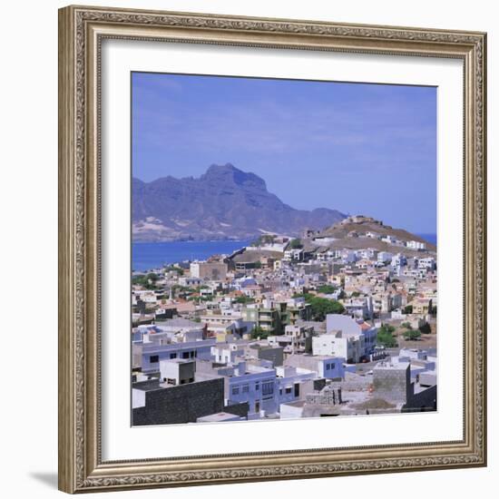 The Main Port of Mindelo on the Island of Sao Vicente, Cape Verde Islands-Geoff Renner-Framed Photographic Print