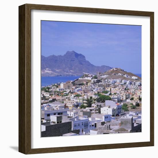 The Main Port of Mindelo on the Island of Sao Vicente, Cape Verde Islands-Geoff Renner-Framed Photographic Print