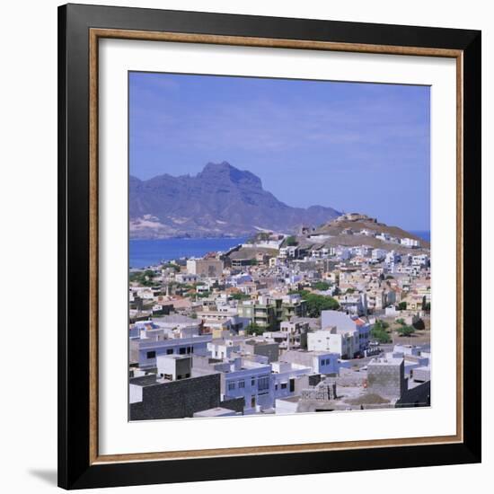 The Main Port of Mindelo on the Island of Sao Vicente, Cape Verde Islands-Geoff Renner-Framed Photographic Print