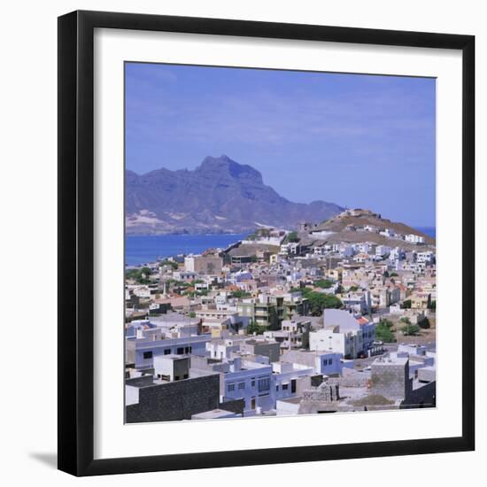 The Main Port of Mindelo on the Island of Sao Vicente, Cape Verde Islands-Geoff Renner-Framed Photographic Print