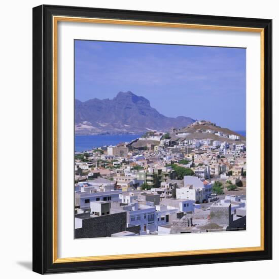 The Main Port of Mindelo on the Island of Sao Vicente, Cape Verde Islands-Geoff Renner-Framed Photographic Print