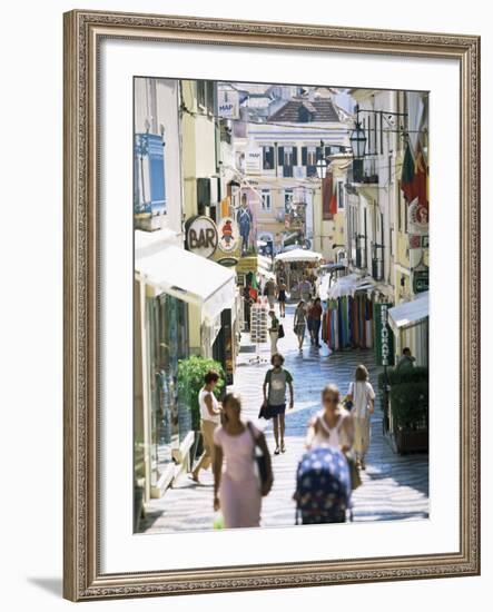 The Main Shopping Street, Cascais, Portugal-Yadid Levy-Framed Photographic Print