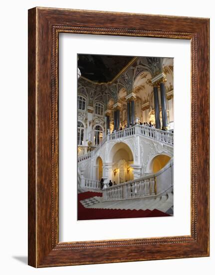 The Main Staircase of the Winter Palace in St. Petersburg, Russia-Dennis Brack-Framed Photographic Print