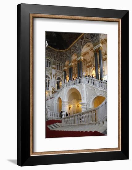 The Main Staircase of the Winter Palace in St. Petersburg, Russia-Dennis Brack-Framed Photographic Print