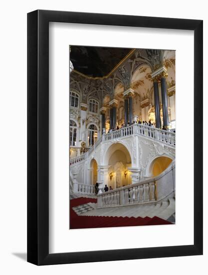 The Main Staircase of the Winter Palace in St. Petersburg, Russia-Dennis Brack-Framed Photographic Print