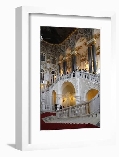 The Main Staircase of the Winter Palace in St. Petersburg, Russia-Dennis Brack-Framed Photographic Print