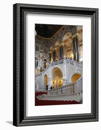 The Main Staircase of the Winter Palace in St. Petersburg, Russia-Dennis Brack-Framed Photographic Print