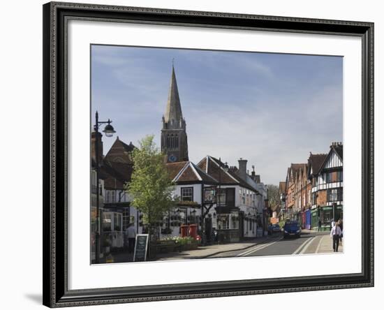 The Main Street, Lyndhurst, New Forest, Hampshire, England, United Kingdom, Europe-James Emmerson-Framed Photographic Print