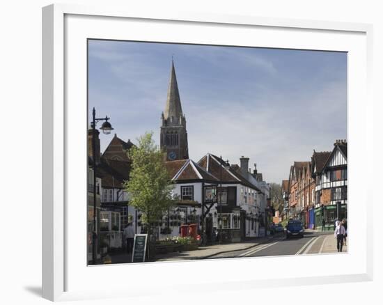 The Main Street, Lyndhurst, New Forest, Hampshire, England, United Kingdom, Europe-James Emmerson-Framed Photographic Print