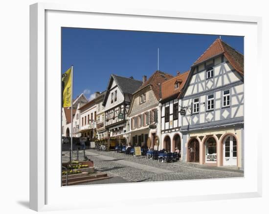 The Main Street, Merianstrasse, in the Rhine Wine Area of Oppenheim, Rhineland Palatinate, Germany-James Emmerson-Framed Photographic Print