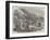 The Main Street of Yokohama During the Great Fire-null-Framed Giclee Print