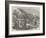 The Main Street of Yokohama During the Great Fire-null-Framed Giclee Print