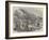 The Main Street of Yokohama During the Great Fire-null-Framed Giclee Print