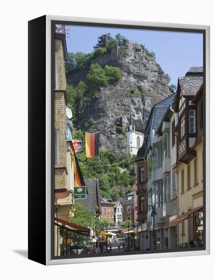 The Main Street with the Felsenkirche, Idar Oberstein, Rhineland Palatinate, Germany, Europe-James Emmerson-Framed Premier Image Canvas