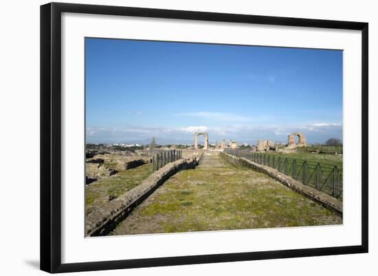 The Main View of the Quintili's Villa Built in the 2nd Century BC on the Appian Way-Oliviero Olivieri-Framed Photographic Print