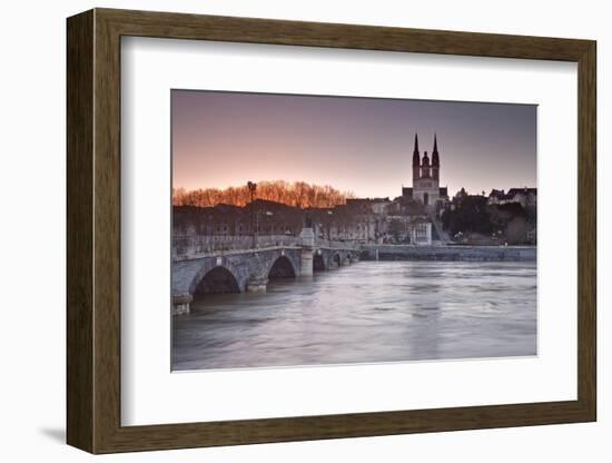 The Maine River Flowing Through the City of Angers-Julian Elliott-Framed Photographic Print