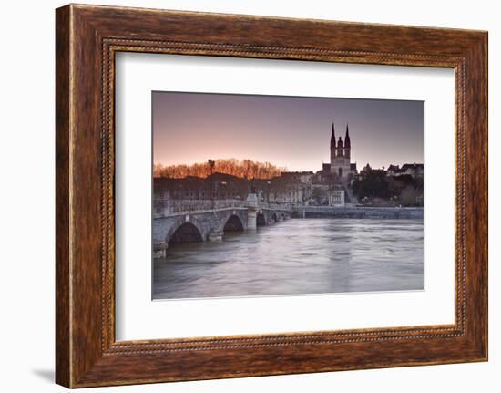 The Maine River Flowing Through the City of Angers-Julian Elliott-Framed Photographic Print