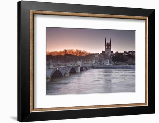 The Maine River Flowing Through the City of Angers-Julian Elliott-Framed Photographic Print