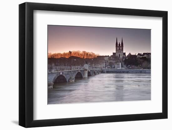 The Maine River Flowing Through the City of Angers-Julian Elliott-Framed Photographic Print