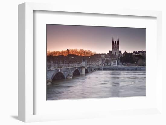 The Maine River Flowing Through the City of Angers-Julian Elliott-Framed Photographic Print