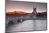 The Maine River Flowing Through the City of Angers-Julian Elliott-Mounted Photographic Print