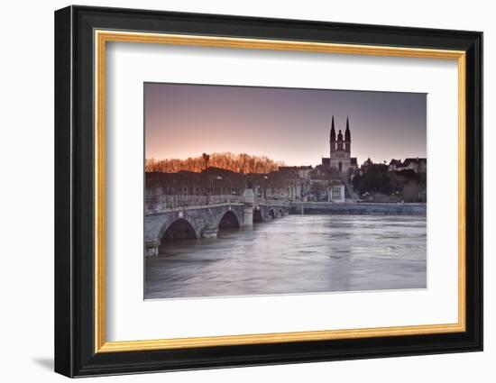 The Maine River Flowing Through the City of Angers-Julian Elliott-Framed Photographic Print