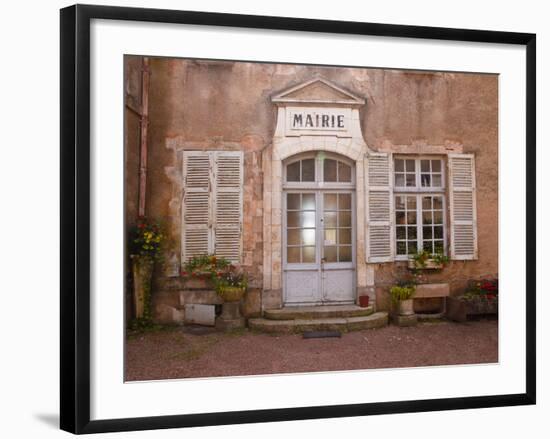 The Mairie (Town Hall), Vezelay, Yonne, Burgundy, France, Europe-Julian Elliott-Framed Photographic Print