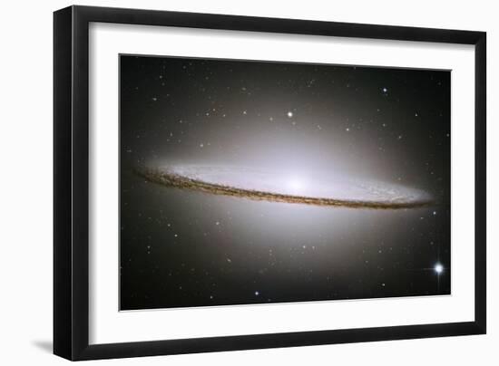 The Majestic Sombrero Galaxy M104 Space Photo-null-Framed Art Print