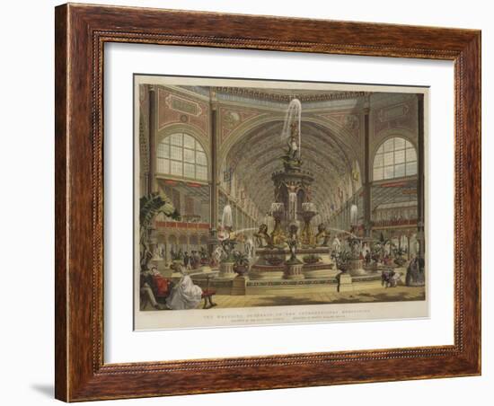 The Majolica Fountain in the International Exhibition-Robert Dudley-Framed Giclee Print