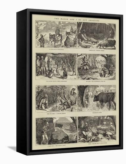 The Major and I Go Out Shooting-Alfred Chantrey Corbould-Framed Premier Image Canvas