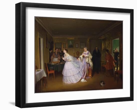 The Major Makes a Proposal, 1851-Pavel Andreyevich Fedotov-Framed Giclee Print