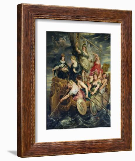 The Majority of Louis XIII 20th October 1614, 1621-25-Peter Paul Rubens-Framed Giclee Print