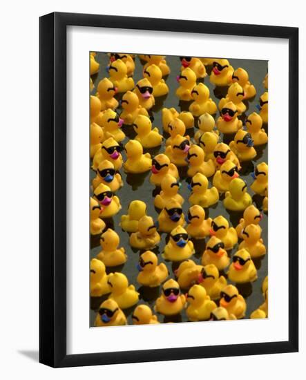 The Make-A-Wish Foundation Releases Rubber Ducks into the Ocean-null-Framed Photographic Print