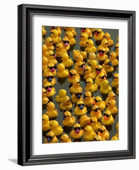 The Make-A-Wish Foundation Releases Rubber Ducks into the Ocean-null-Framed Photographic Print