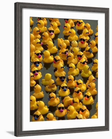 The Make-A-Wish Foundation Releases Rubber Ducks into the Ocean-null-Framed Photographic Print