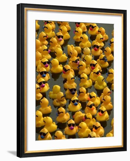 The Make-A-Wish Foundation Releases Rubber Ducks into the Ocean-null-Framed Photographic Print