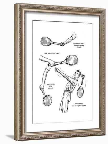 The Making of a Lawn-Tennis Player, 1937-null-Framed Giclee Print